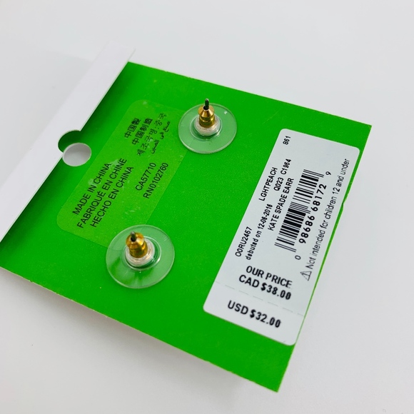 Kate Spade Rose Gold Crystal Earrings - Picture 4 of 8